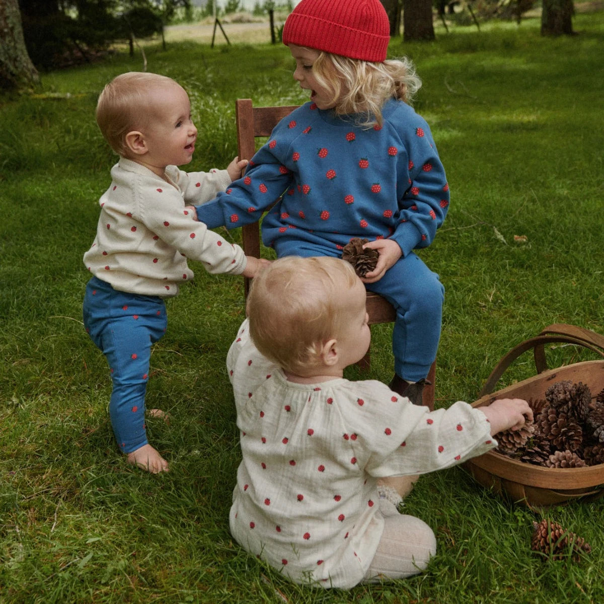 Raspberry Meadow Print Bodysuit